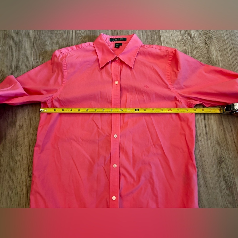 Lauren Ralph Lauren Vibrant Pink Blouse - Small - Picture 6 of 9